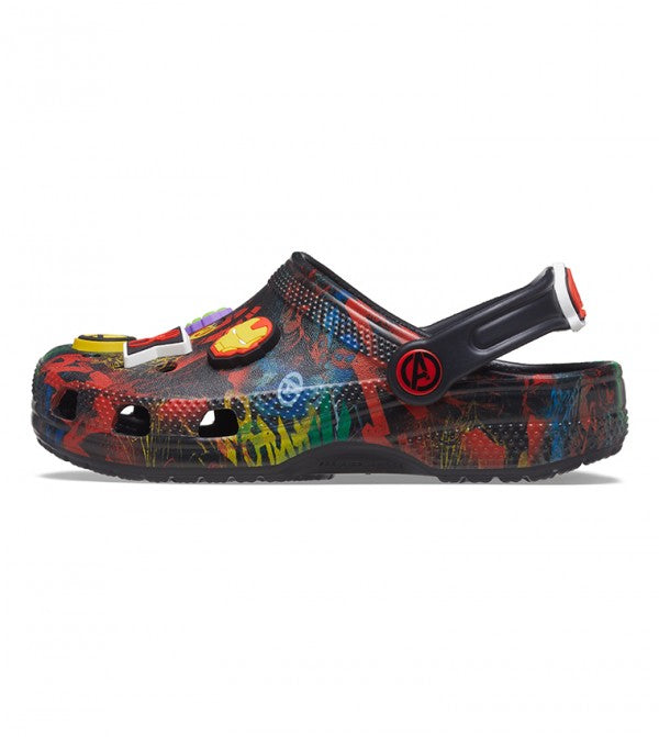 Kids' Classic Marvel Avengers Clog - Black