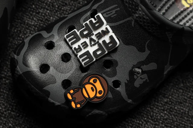 A BATHING APE x Crocs Classic Clog - Black