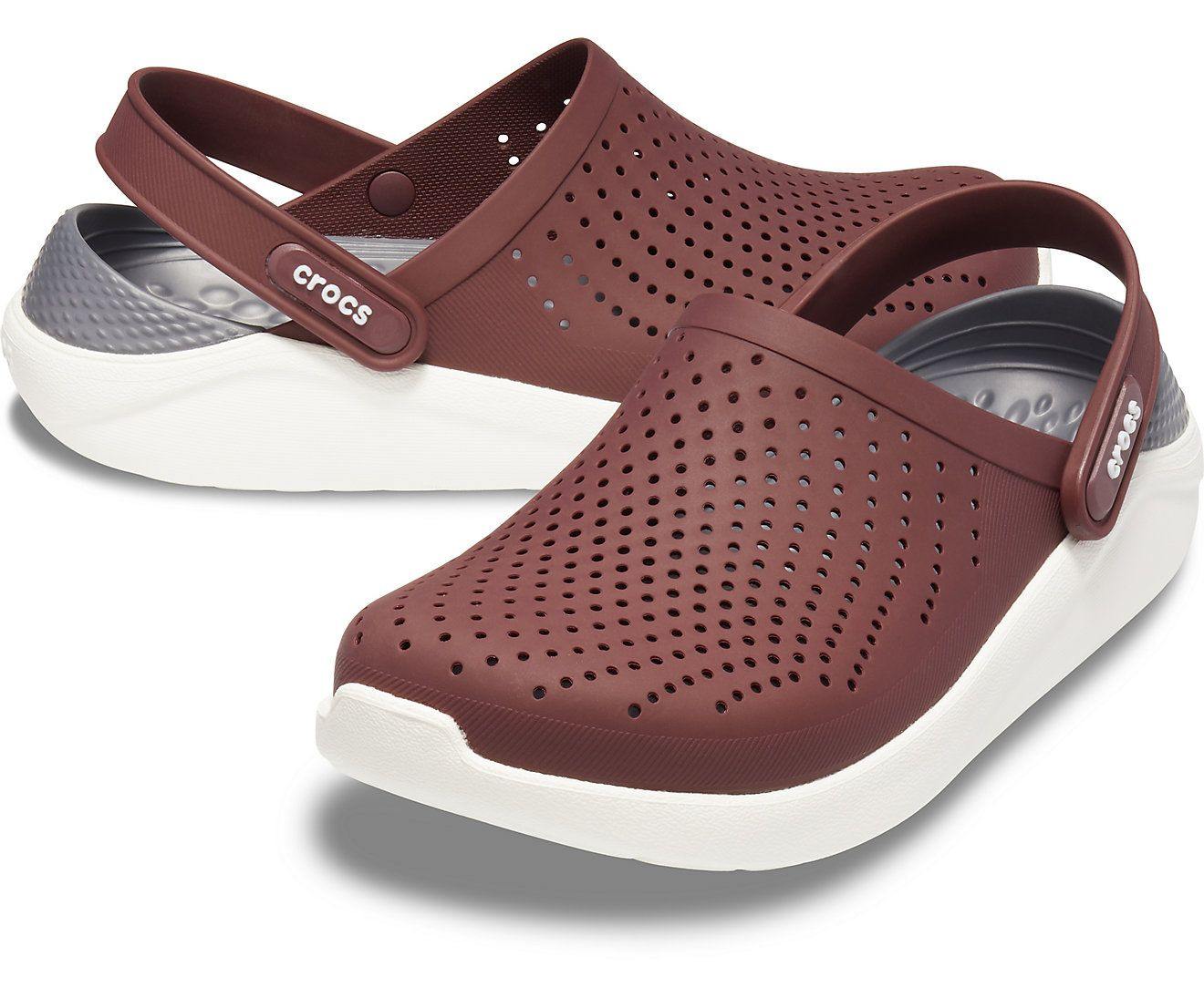 Crocs LiteRide Clog - Burgundy/ White - mStore.Kh | mTravel Store