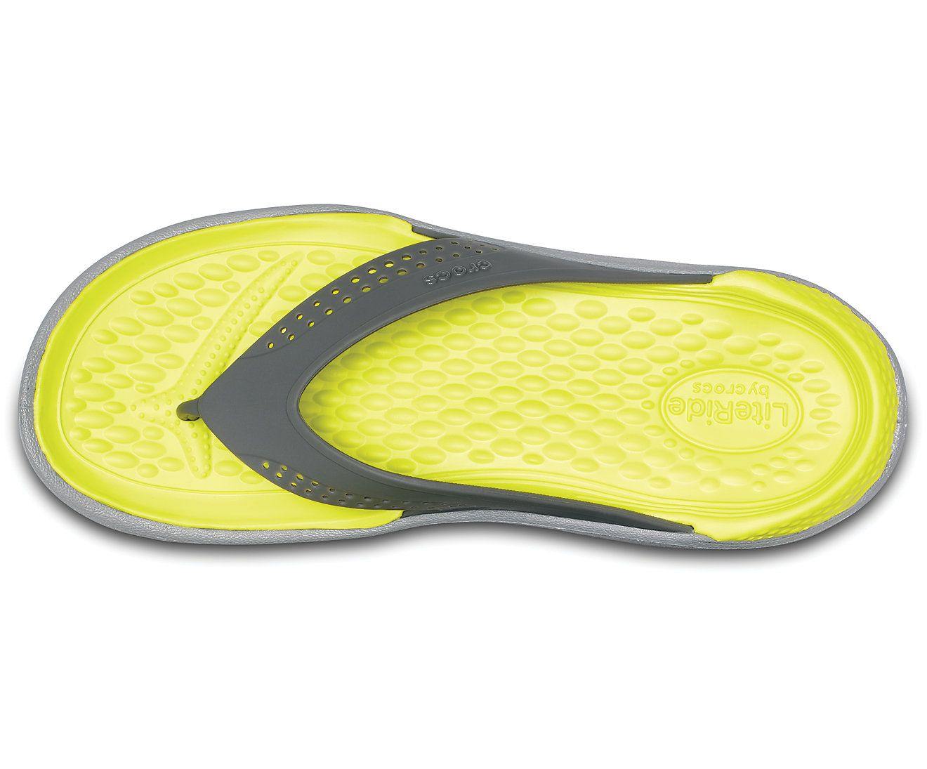 Crocs LiteRide Flip Slate Grey/ Light Grey - mTravel Store