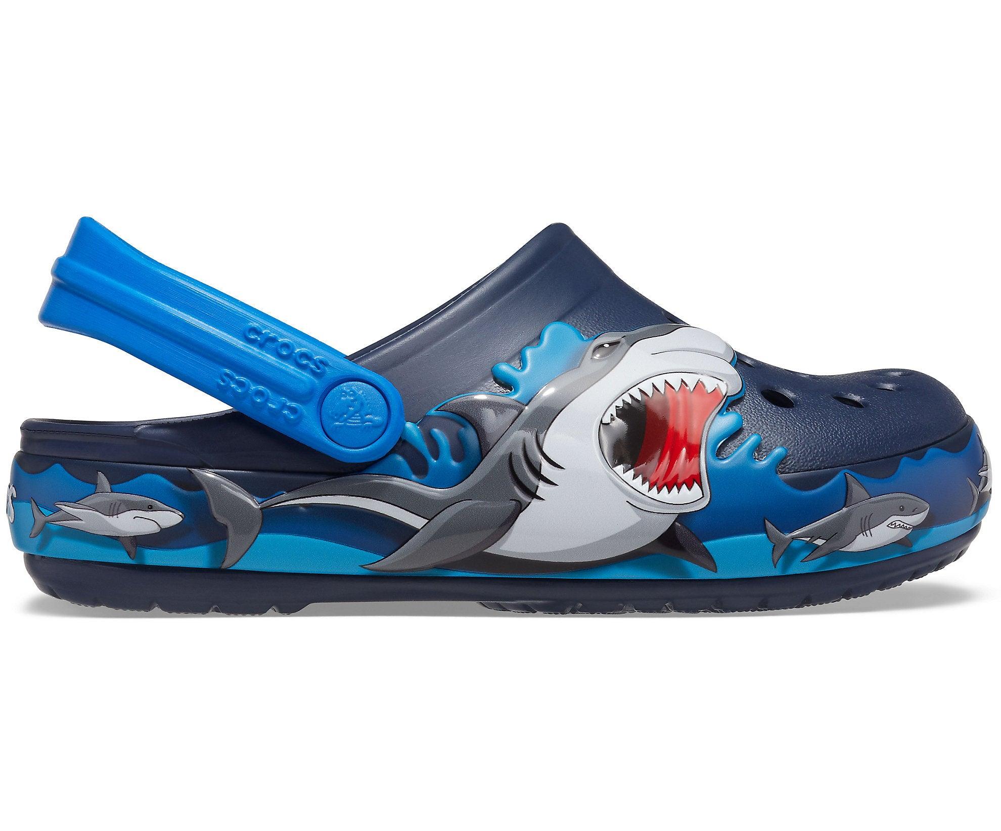 Kids Crocs Fun Lab Shark Clog - Navy - mStore.Kh | mTravel Store