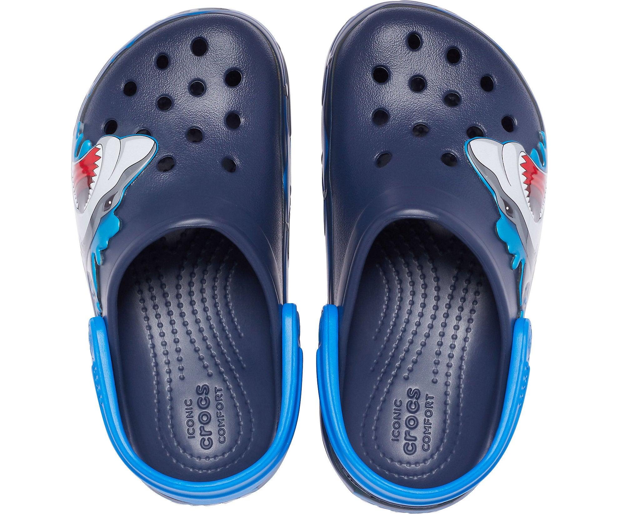 Kids Crocs Fun Lab Shark Clog - Navy - mStore.Kh | mTravel Store