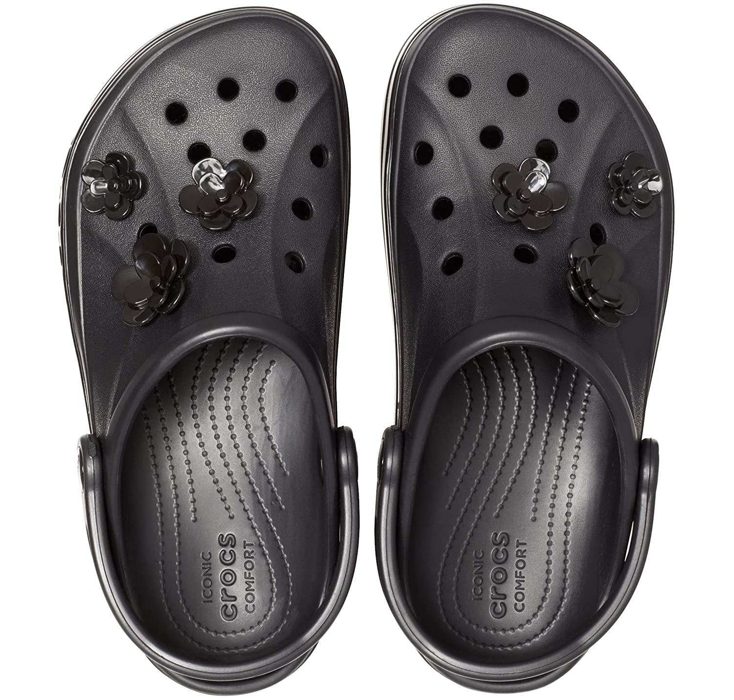 Crocs Bayaband Vivid Blooms Clog - Black - mTravel Store