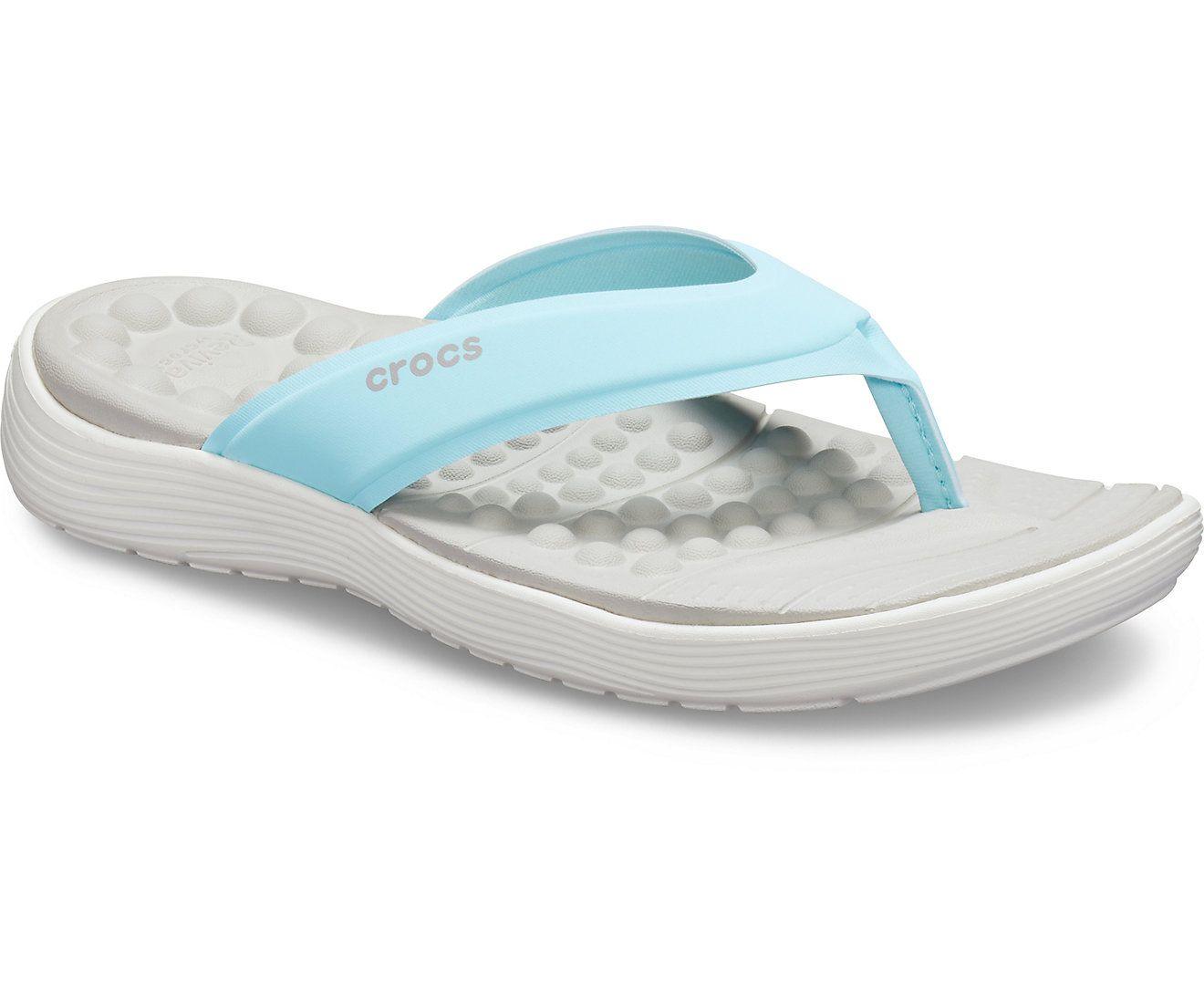 Crocs Reviva Flip - Ice Blue/ White - mStore.Kh | mTravel Store