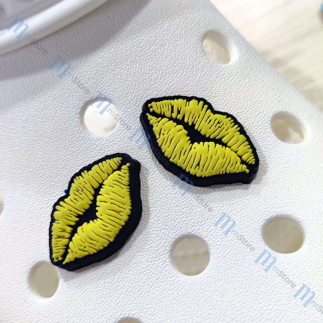 Jibbitz - Lips - Yellow - mTravel Store
