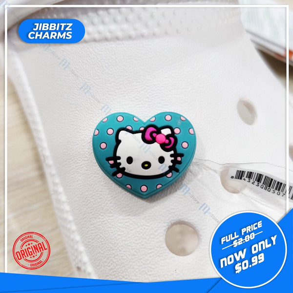 Jibbitz Hello Kitty Heart Light Blue mStore.Kh mTravel Store