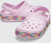 Kids' Crocs Crocband Gem Band Clog - Pink