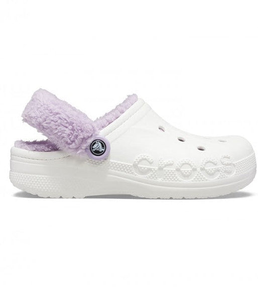 Crocs Baya Lined Fuzzy-Strap Clog