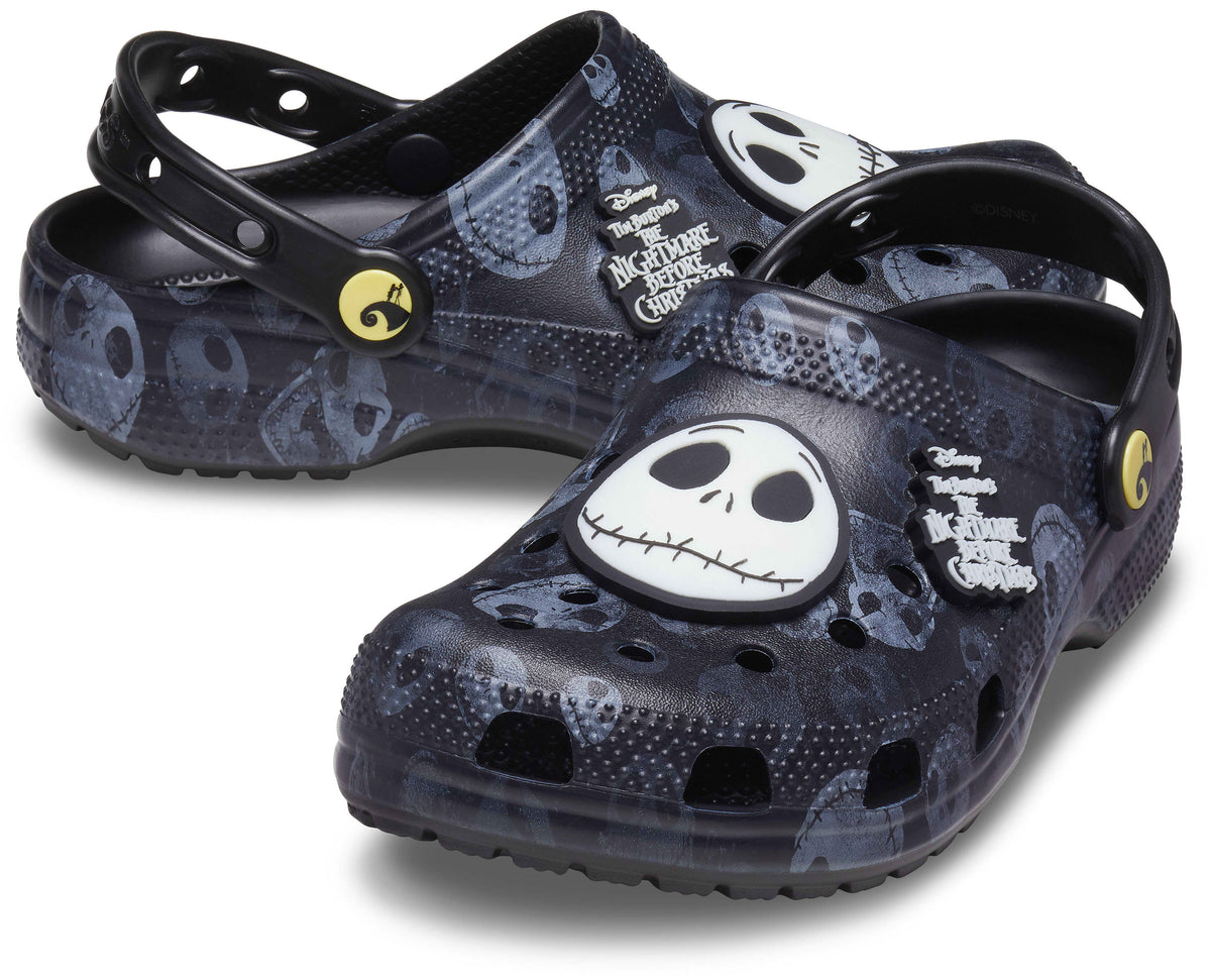 Rare Limited Edition Crocs Classic Clog Nightmare Before Christmas! Glow in The Dark