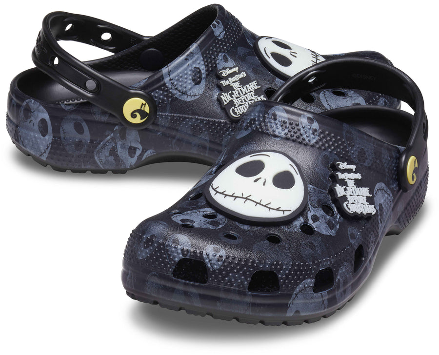 Rare Limited Edition Crocs Classic Clog Nightmare Before Christmas! Glow in The Dark