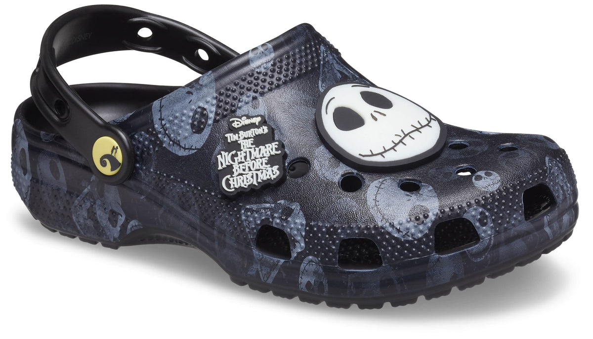 Rare Limited Edition Crocs Classic Clog Nightmare Before Christmas! Glow in The Dark