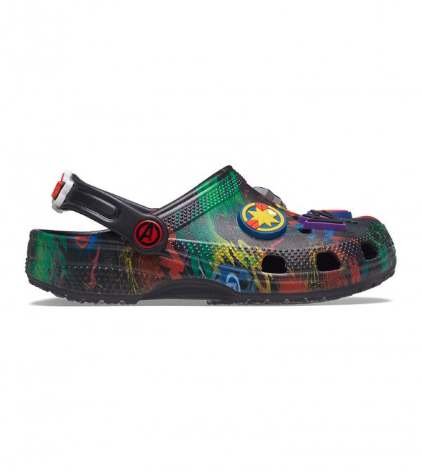 Kids' Classic Marvel Avengers Clog - Black