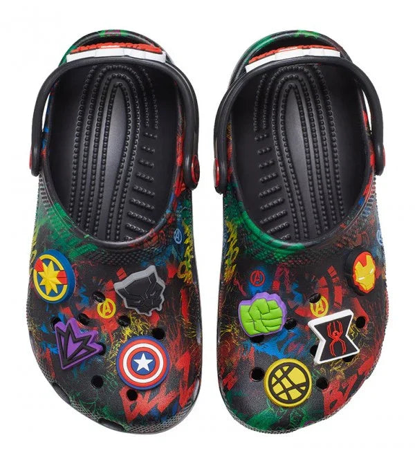 Kids Crocs Classic Marvel Avengers Clog - Black