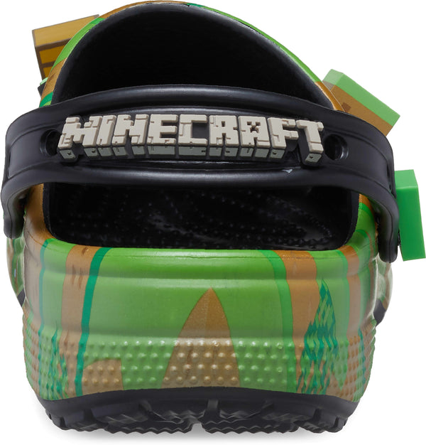 Kids Crocs Minecraft Elevated Clog - Grass Block