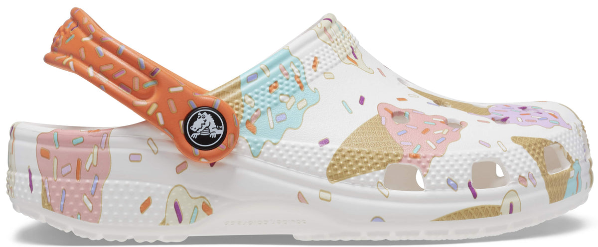 Kids Crocs Classic Ice Cream Graphic Clog