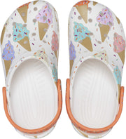 Kids Crocs Classic Ice Cream Graphic Clog