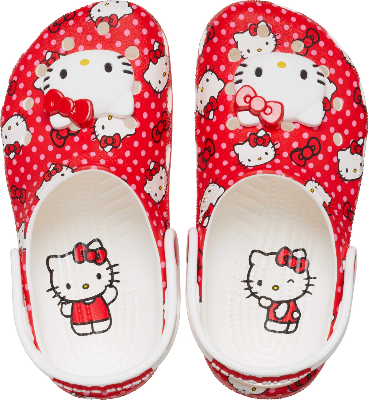 Crocs Hello Kitty Classic Clog - Red Polka Dots