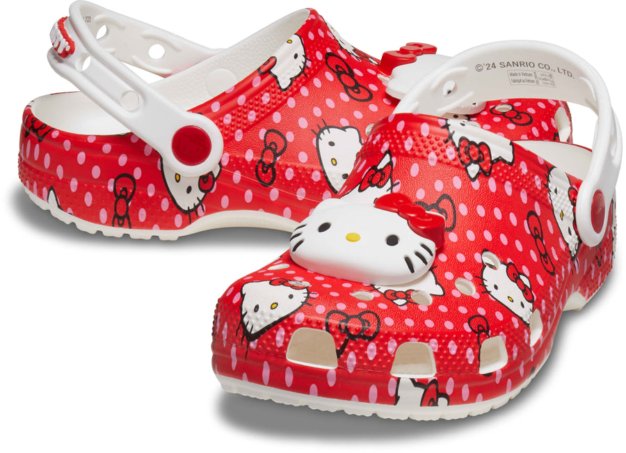 Crocs Hello Kitty Classic Clog - Red Polka Dots