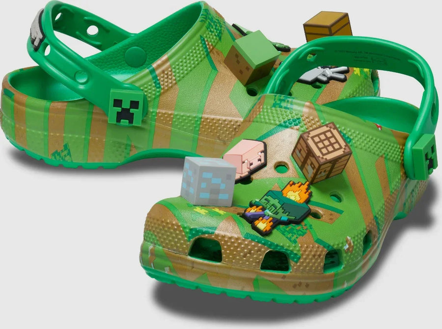 Crocs Limited Edition Kids' Minecraft Elevated Clog - Multi