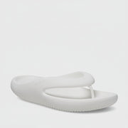 White sandal on a light gray background