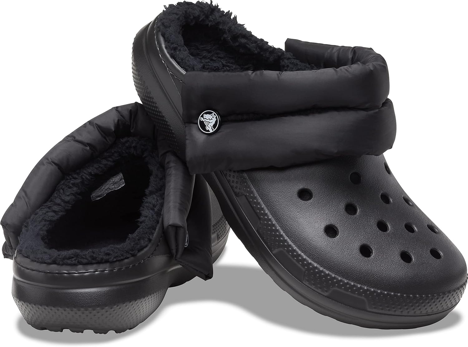 Crocs Classic Lined Neo Puff Clog - Black