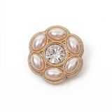 Medium Pearl & Crystal Round