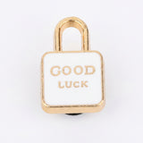 Good Luck Enamel Padlock