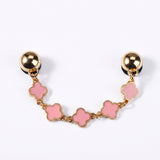Pink Clover Dangle Chain