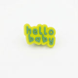 Hello Baby Text Badge