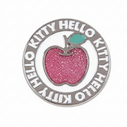 Jibbitz - Metal - Hello Kitty Glitter Apple - Pink