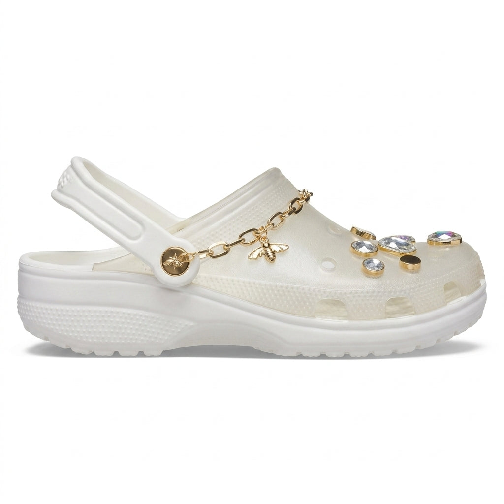 Crocs x Yang Mi Collaboration Embellished Clog - White