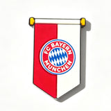 FC Bayern Split Crest Pennant Banner