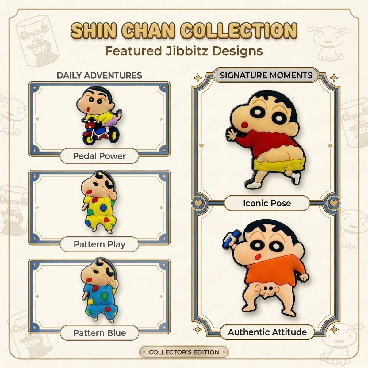 Jibbitz - Shin Chan Collection