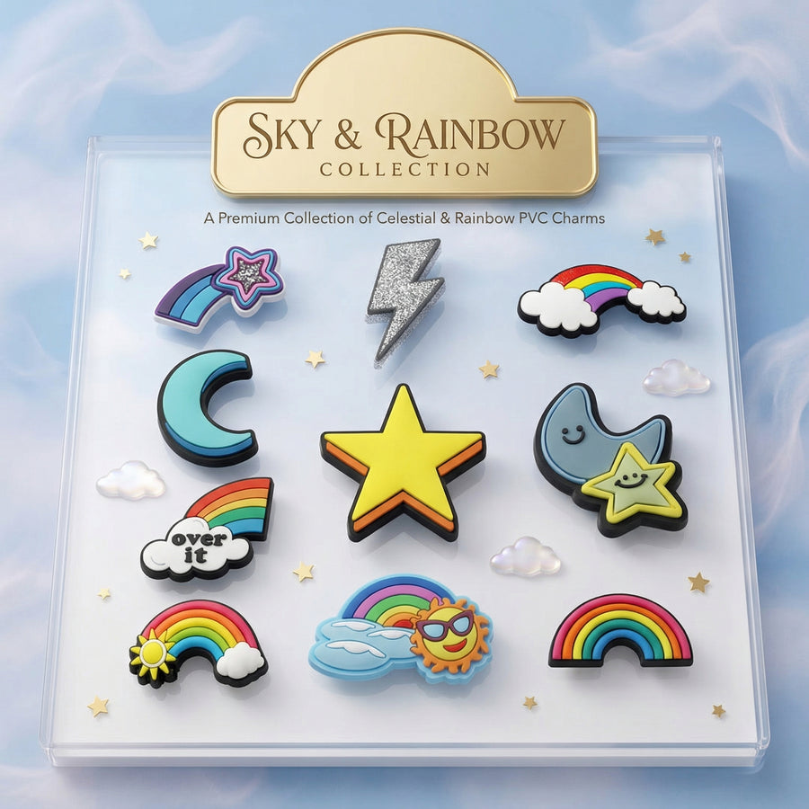Jibbitz - Sky and Rainbow Collection