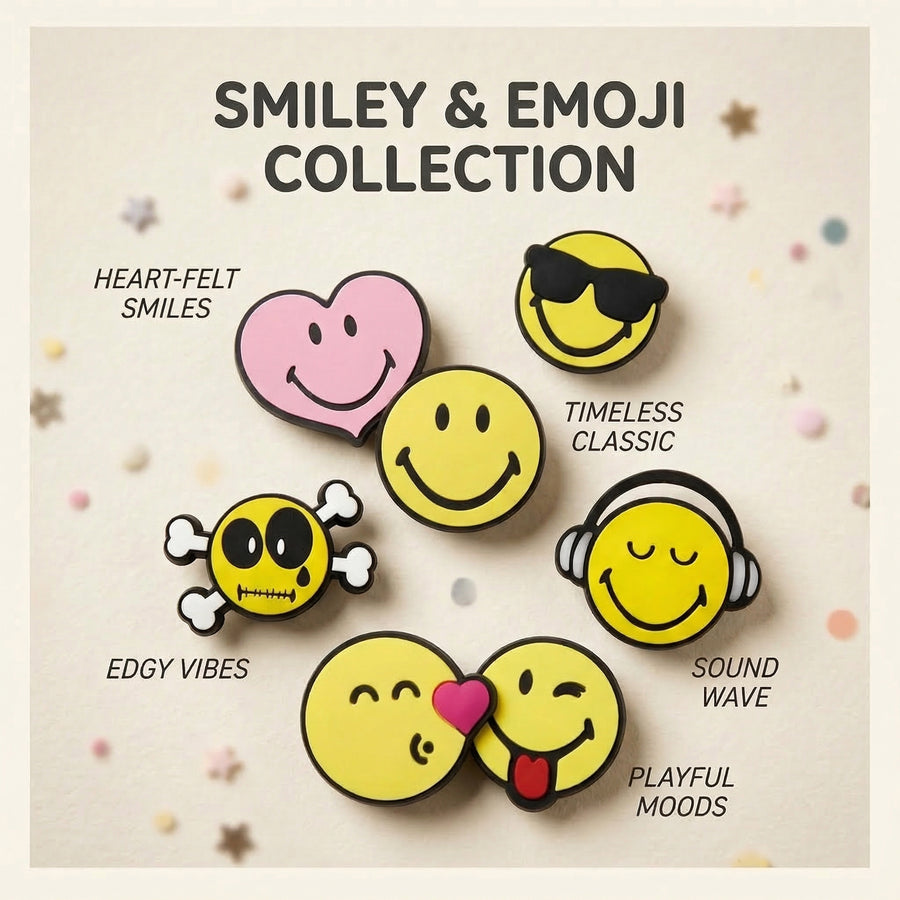 Jibbitz - Smiley & Emoji Collection