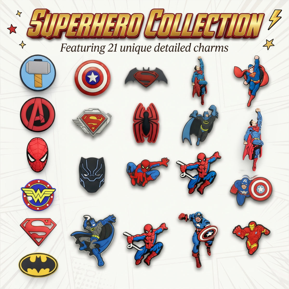 Jibbitz - Superhero Collection