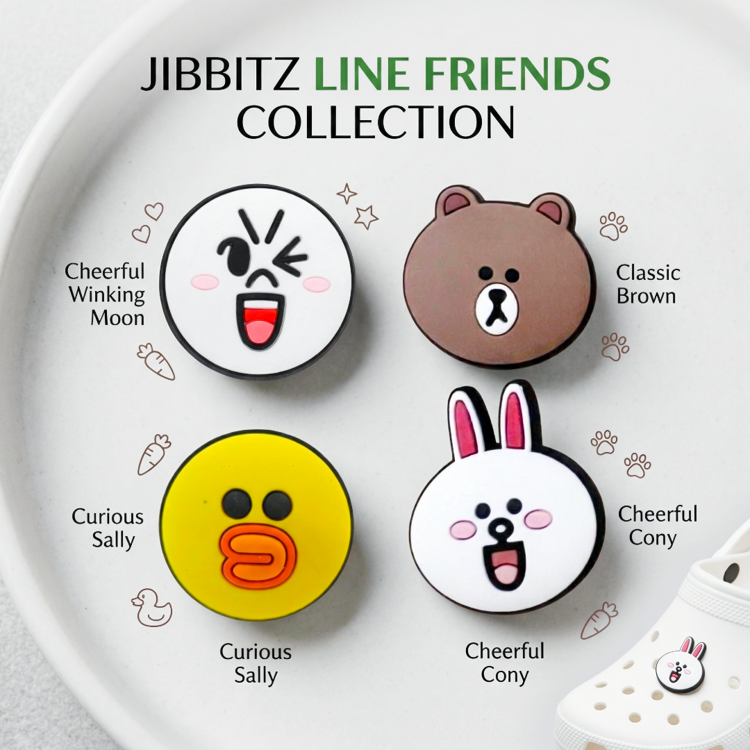 Jibbitz - Line Friends Collection