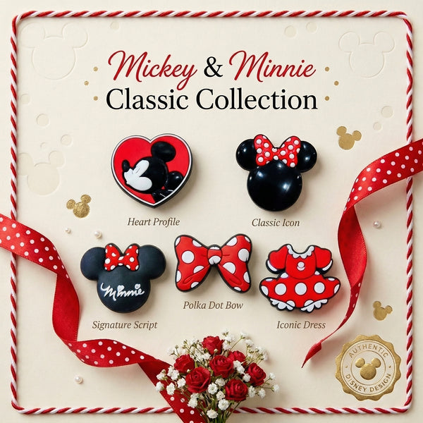 Jibbitz - Mickey & Minnie Classic Collection