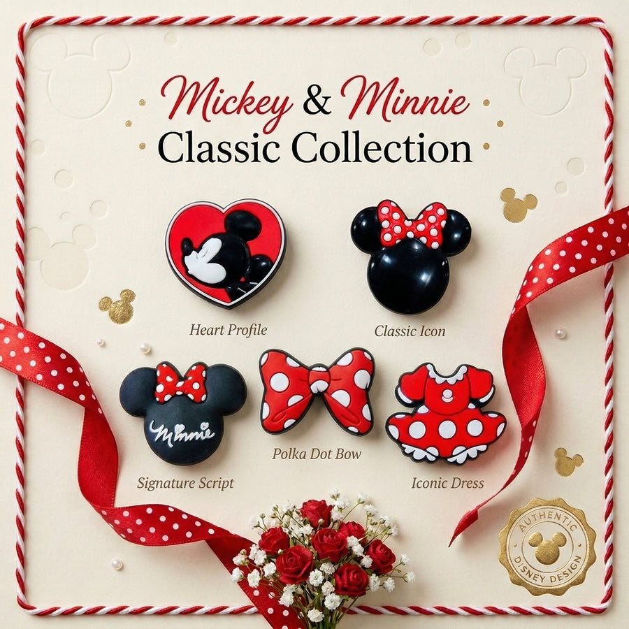 Jibbitz - Mickey & Minnie Classic Collection