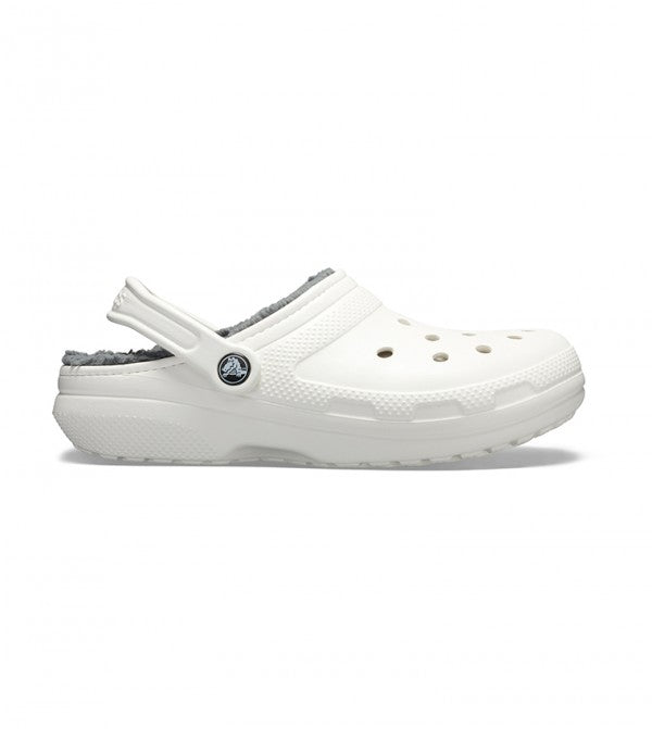 Classic Lined Clog - White/ Grey