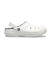 Crocs Classic Lined Clog - White/ Grey