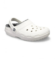 Crocs Classic Lined Clog - White/ Grey