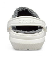 Crocs Classic Lined Clog - White/ Grey