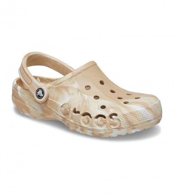 Authentic Crocs Baya Marbled Clog - Chai/ Multi