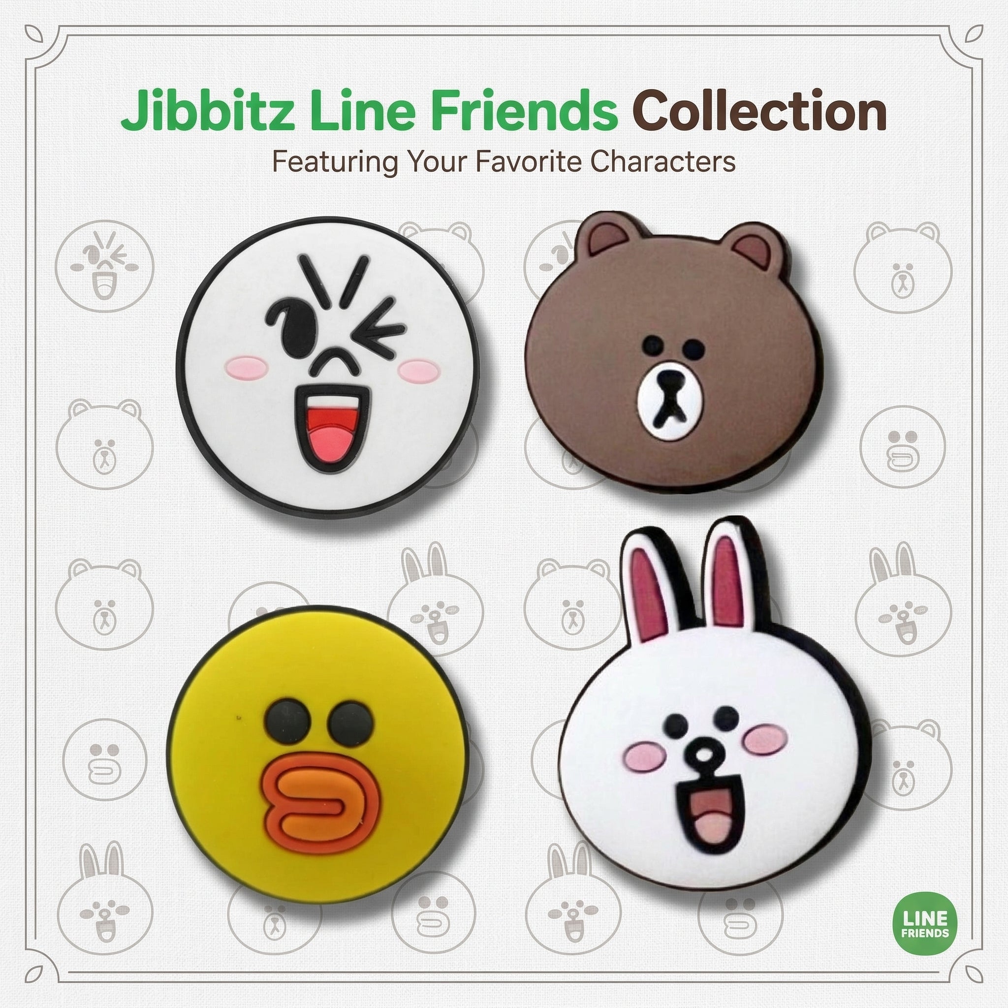 Jibbitz - Line Friends Collection