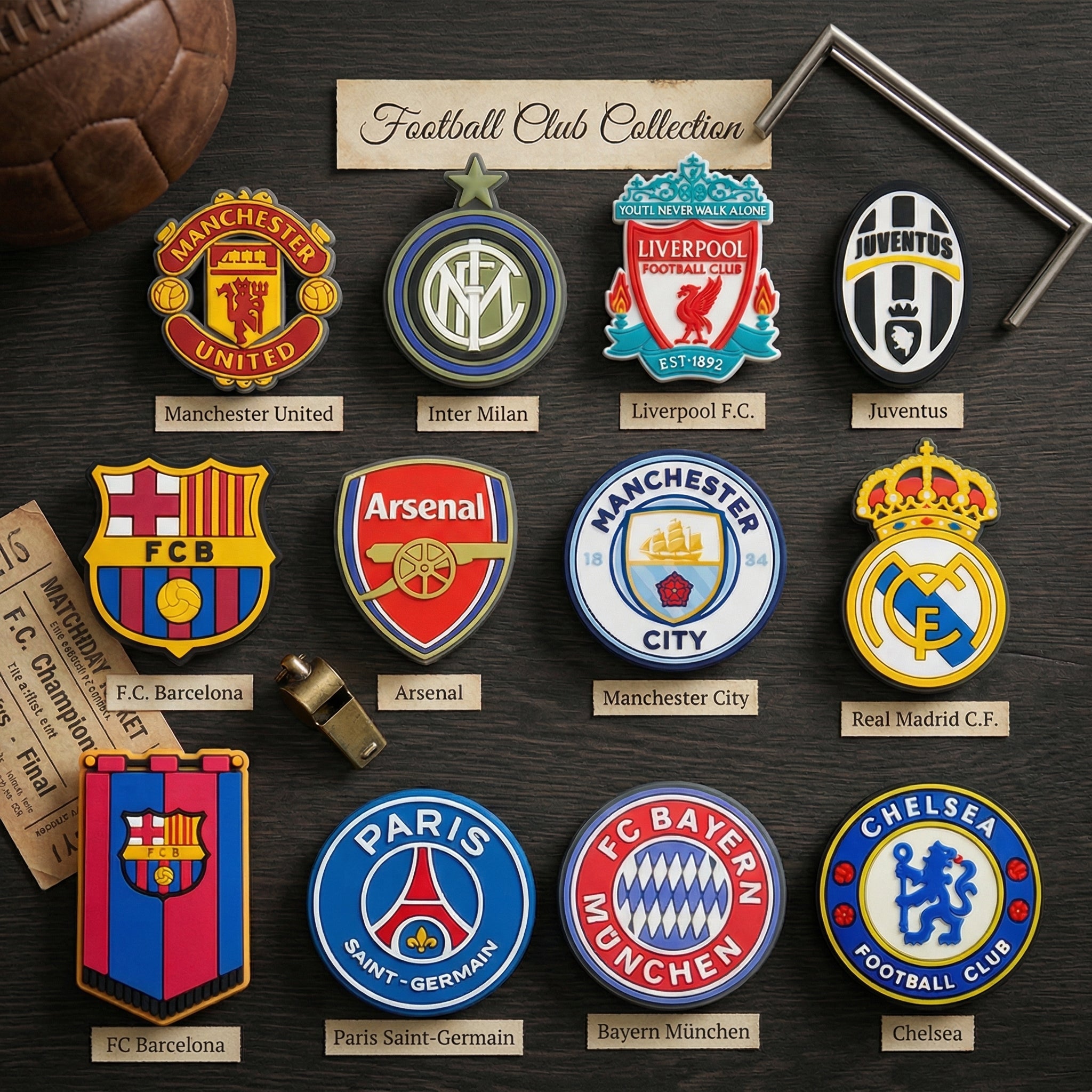 Jibbitz - Football Club Crests Collection