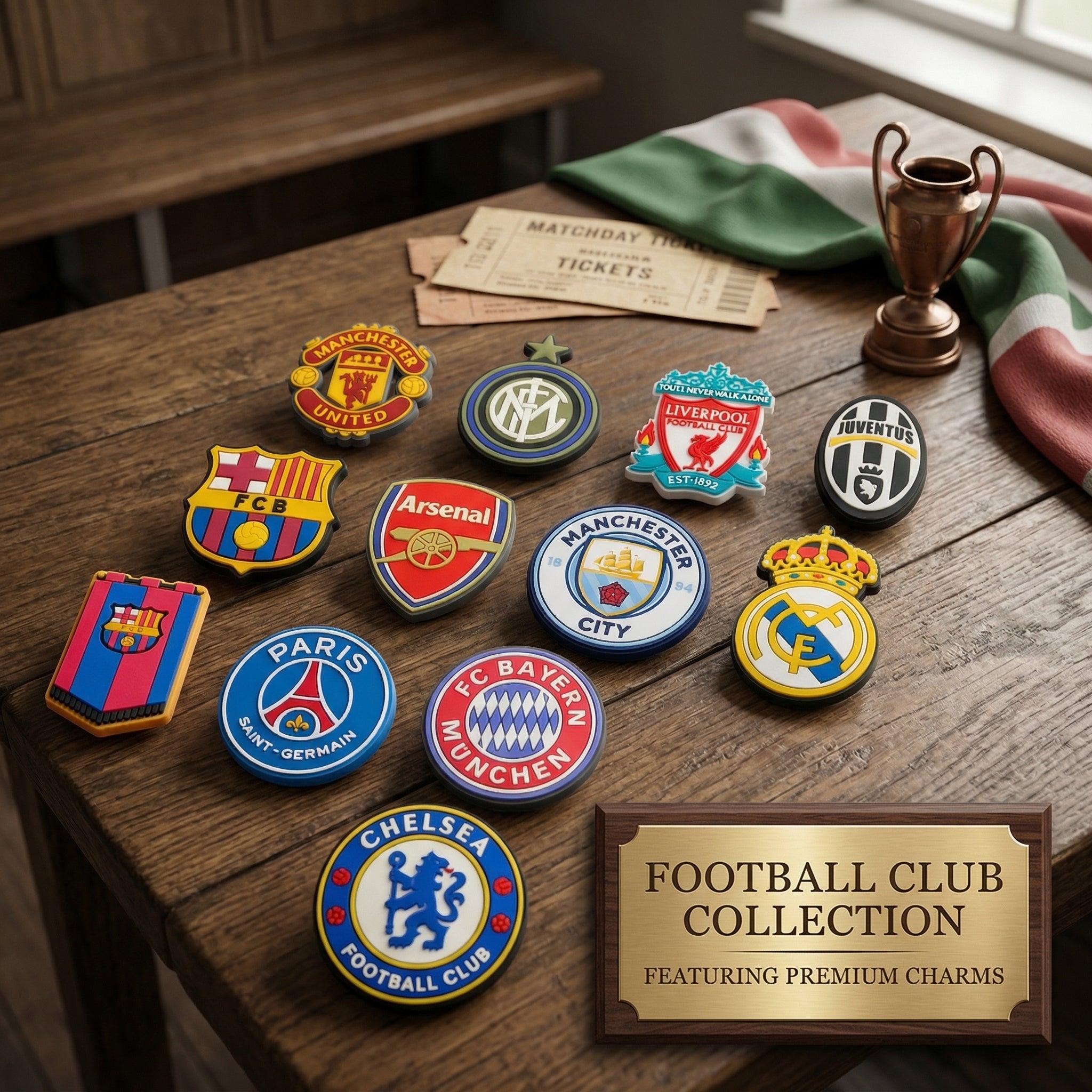 Jibbitz - Football Club Crests Collection