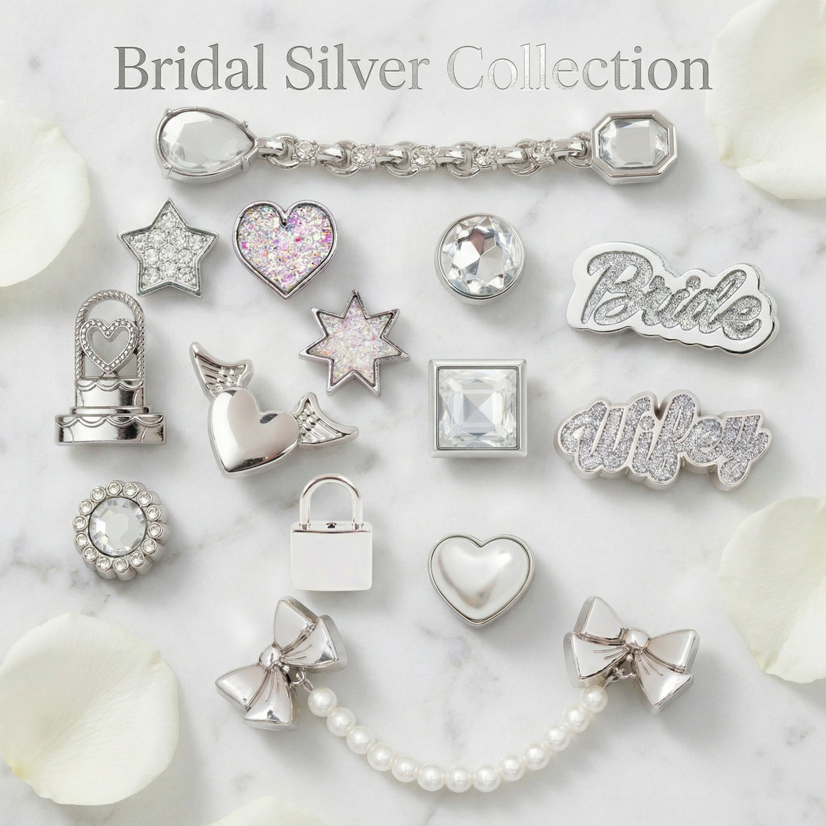 Jibbitz - Bridal Silver Collection