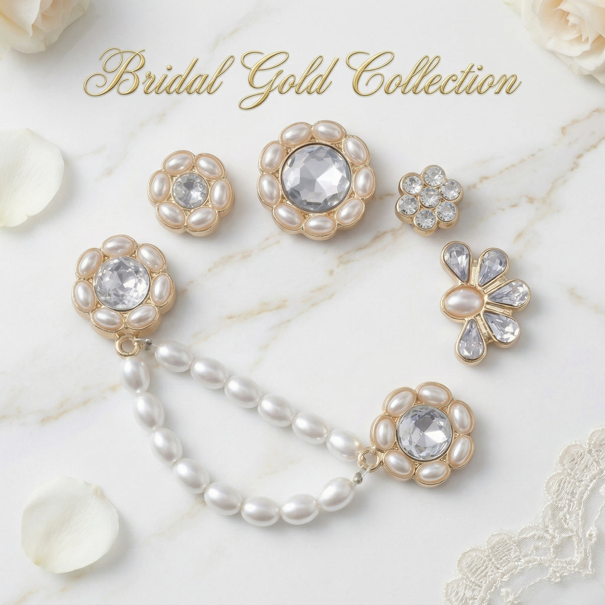 Jibbitz - Bridal Gold Collection