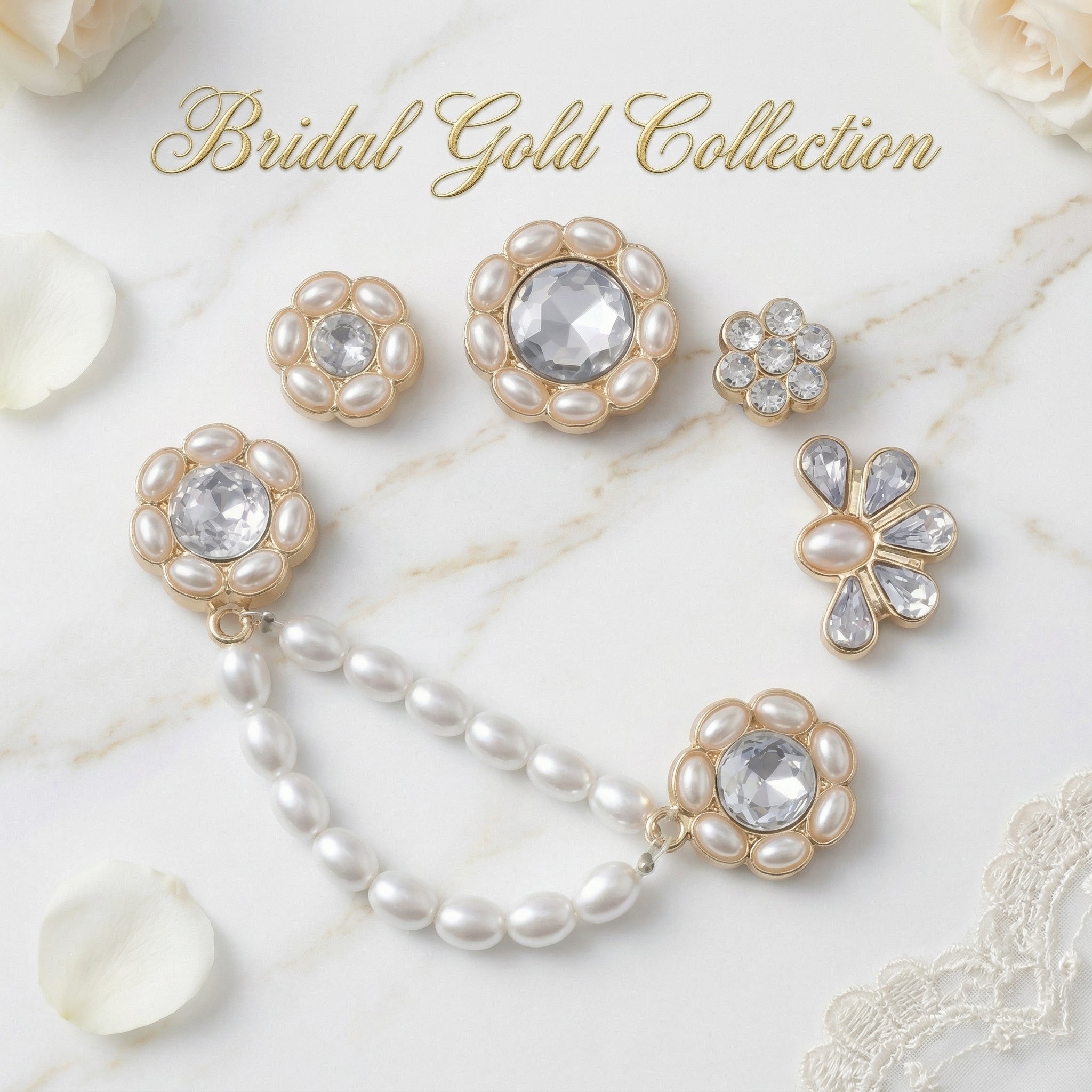Jibbitz - Bridal Gold Collection
